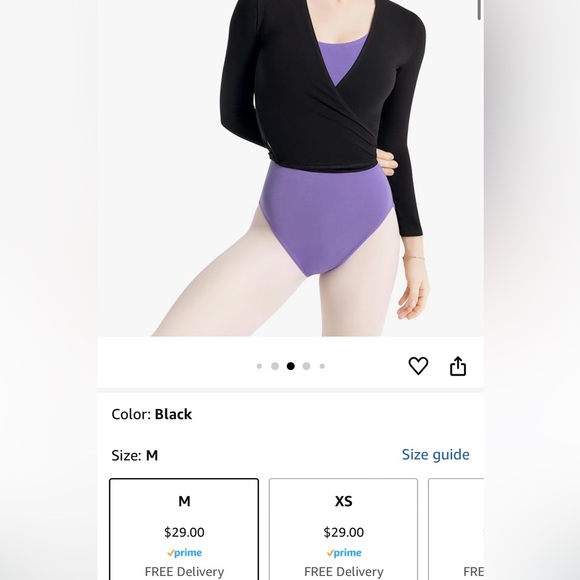 Ballet wrap top - Picture 5 of 5